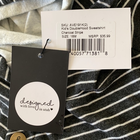 NEW “&” 18 month unisex hooded sweatshirt - Picture 4 of 8